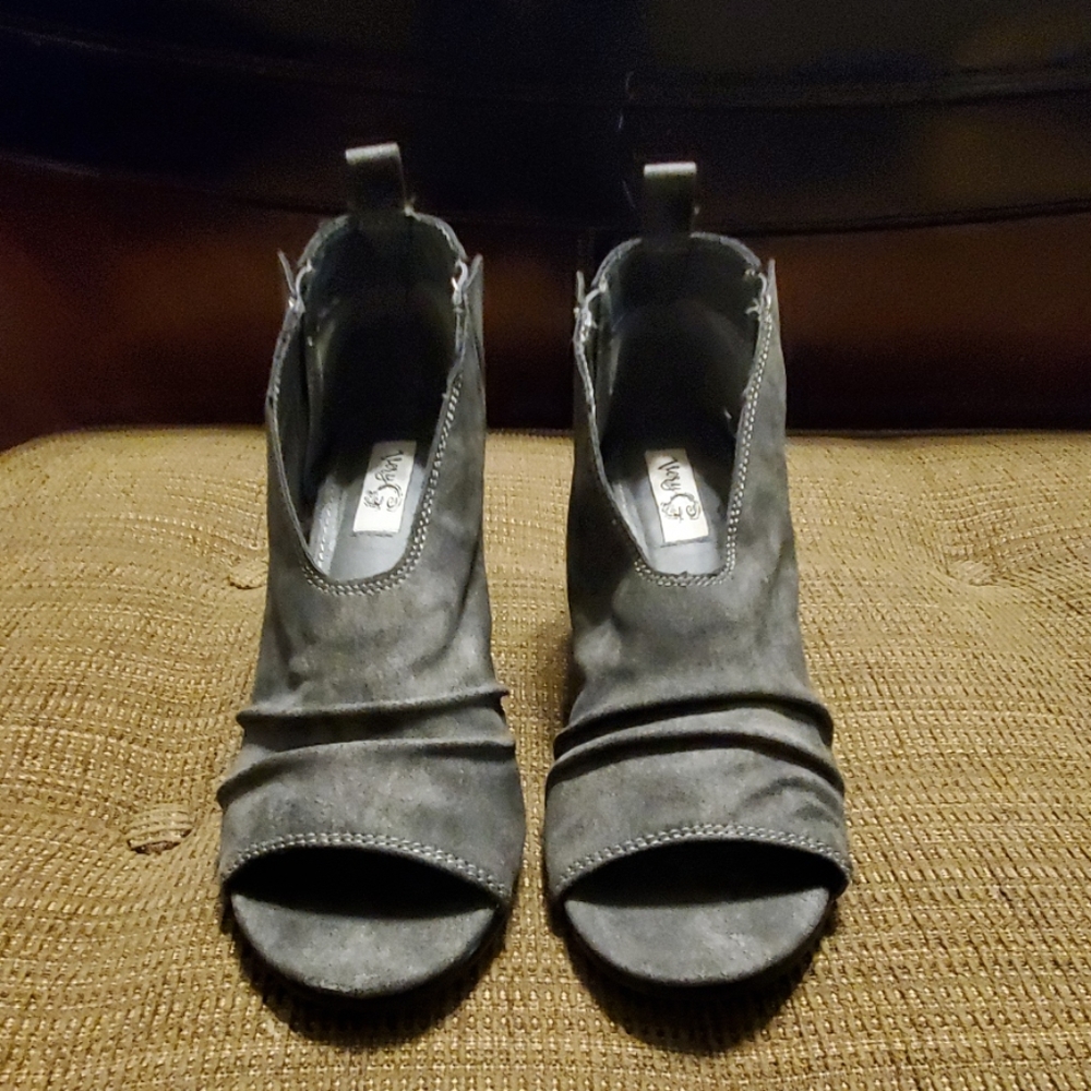 Gray boots